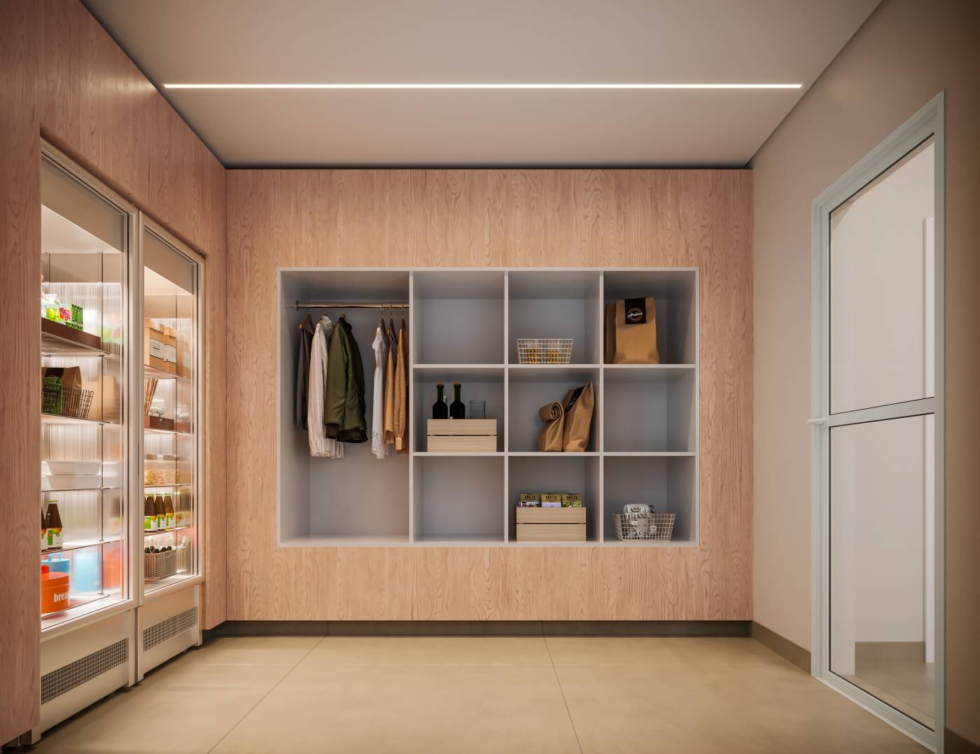 Perspectiva ilustrada da Central Delivery