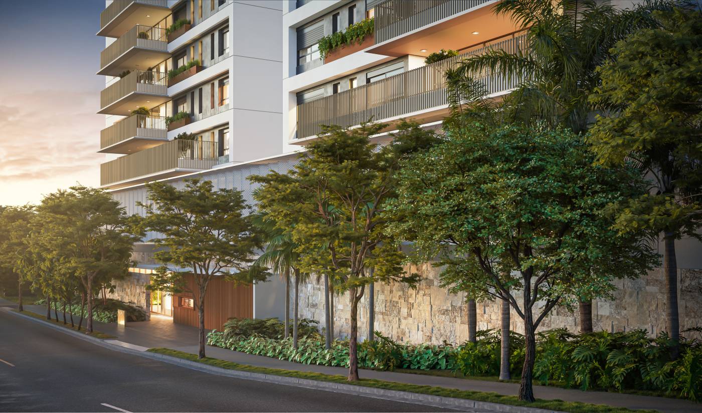 Perspectiva ilustrada da Fachada