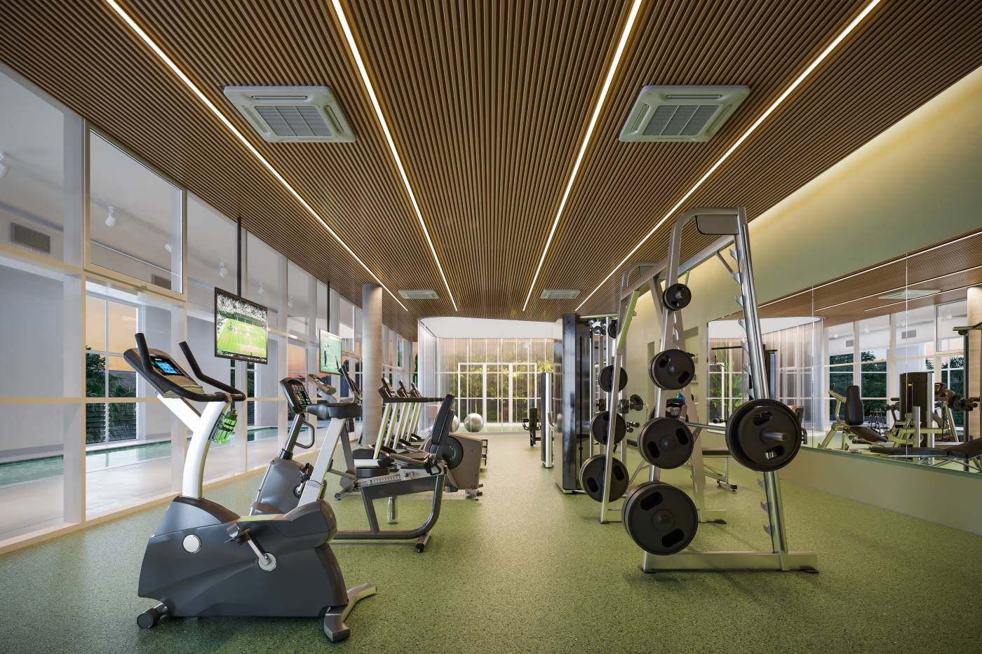 Perspectiva ilustrada do Fitness