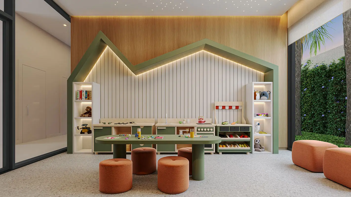 Perspectiva ilustrada da Brinquedoteca