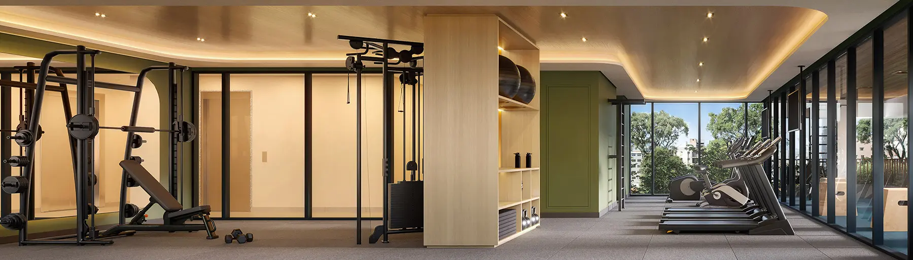 Perspectiva ilustrada do Fitness