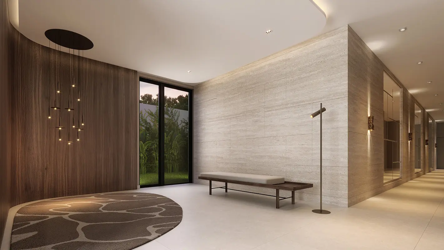 Perspectiva ilustrada do Hall